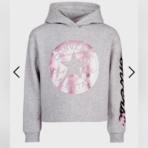 KIDS CONVERSE YOUTH GIRLS CROP HOODIE size medium (5-6)